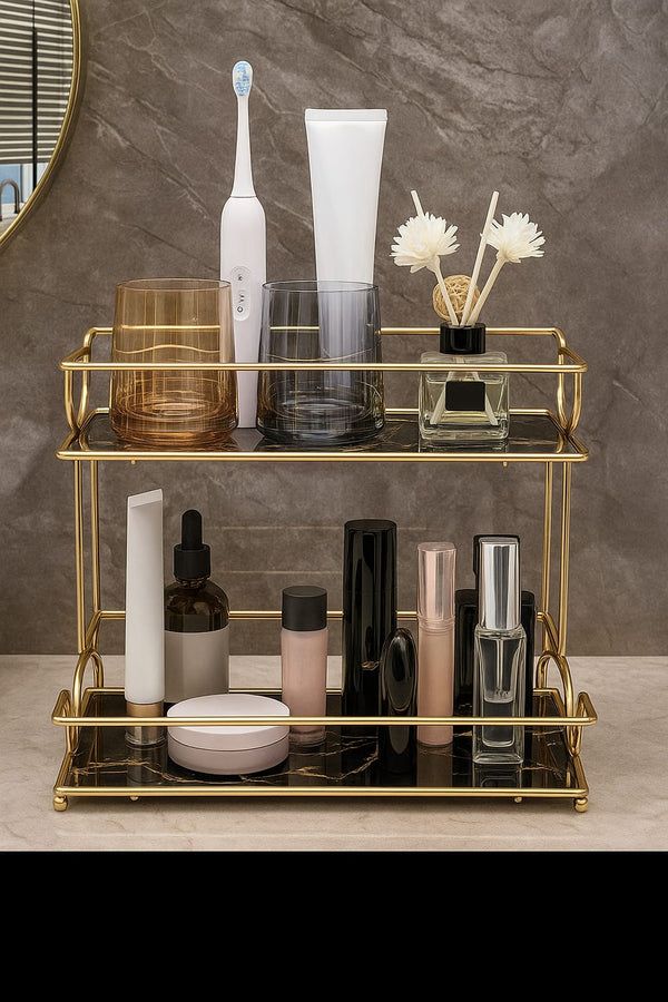 full of curves style 2 Tier Shelf Organizer