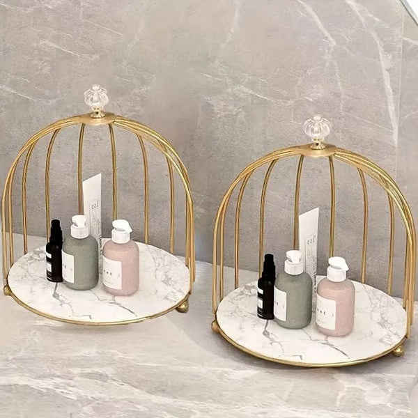 Nordic Style Bird Cage Cosmetic Storage Rack
