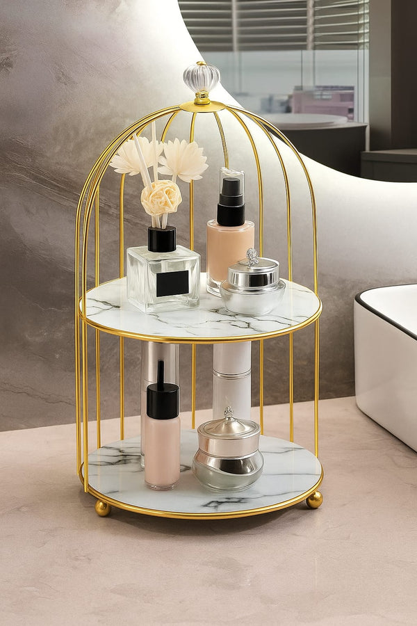 Nordic Style Bird Cage Cosmetic Storage Rack