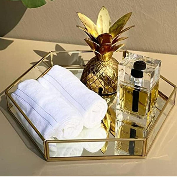 Mirror Glass Jewelry Tray