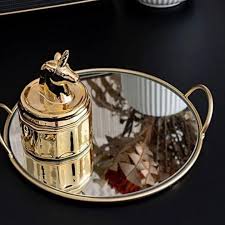 round glass vanity Tray
