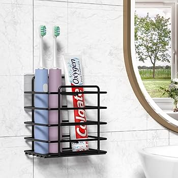 Wall-Mounted Storage Rack for Bathroom Accessories