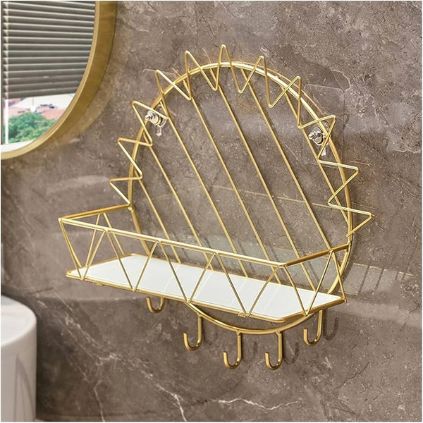 Bathroom Shelf Bathroom Shelf Wall Mounted Metal Towel Rack