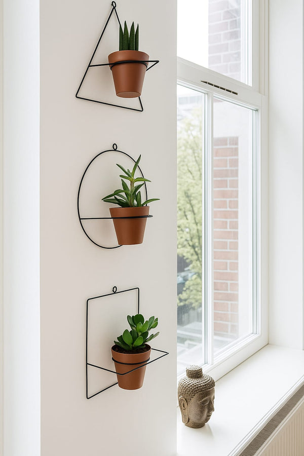 Set of 3 Wall-Mounted Plant Stands