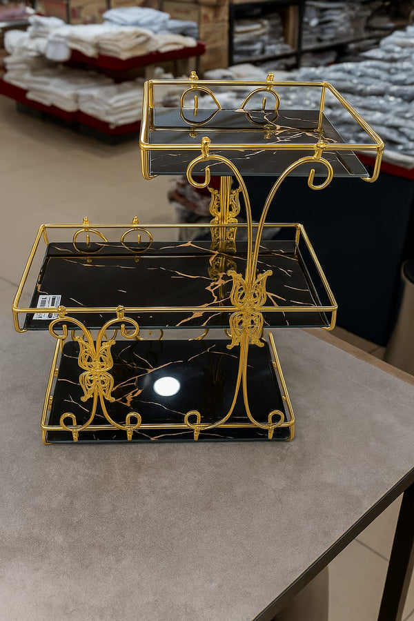 3 layer square shaped Multi Purpose rack