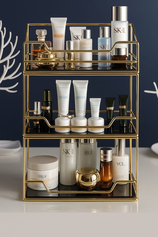 Storage Box Desktop Dressing Table Bathroom Sink Item Storage Rack